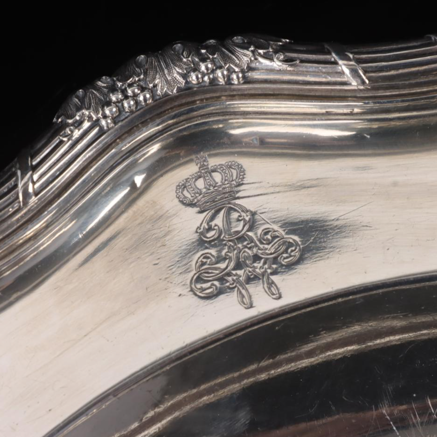 SILVER PLATE FROM THE SERVICE OF KAISER WILHELM I